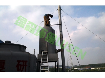 鹤山柏威皮革柴油发电机废气