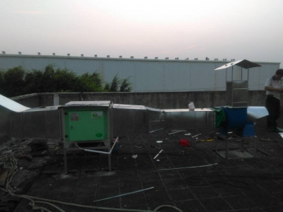 南沙金威电器工厂食堂油烟处理工程