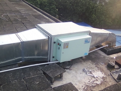 天河区沙东社区医院厨房油烟净化器安装