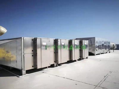 比亚迪喷漆废气治理现场